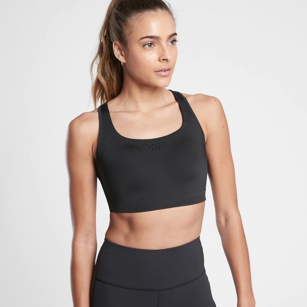 ATHLETA Phenomena Bra, Black, Size 38D